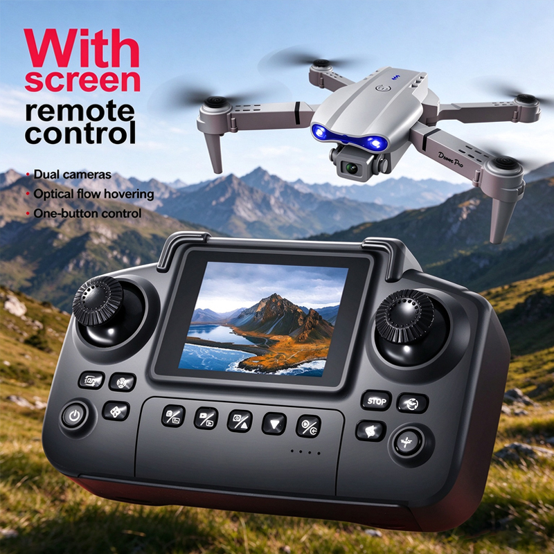 Drone E88 Rc Quadcopter - Drone Profissional E88 com Controle de