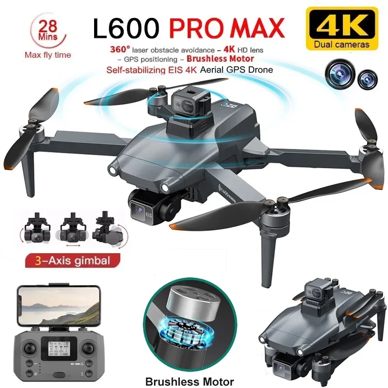 Drone Ae Rc - L600 pro max gps drone profissional