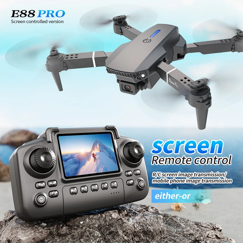 Drone Profissional E88 PRO com - Drone E88 Rc Quadcopter avaliação e preço