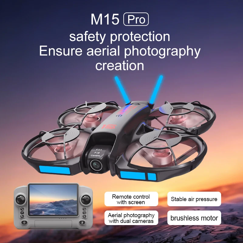 Novo Drone FPV M15 2026 com Te - Drone Ae Rc avaliação e preço