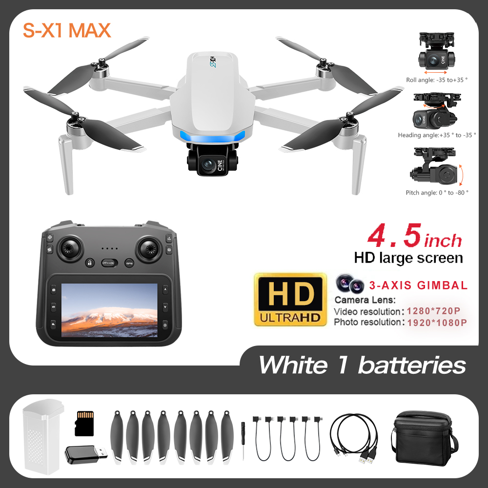 Drone GPS S-X1 Pro 4K com gimb - Jjrc Drone X12 avaliação e preço