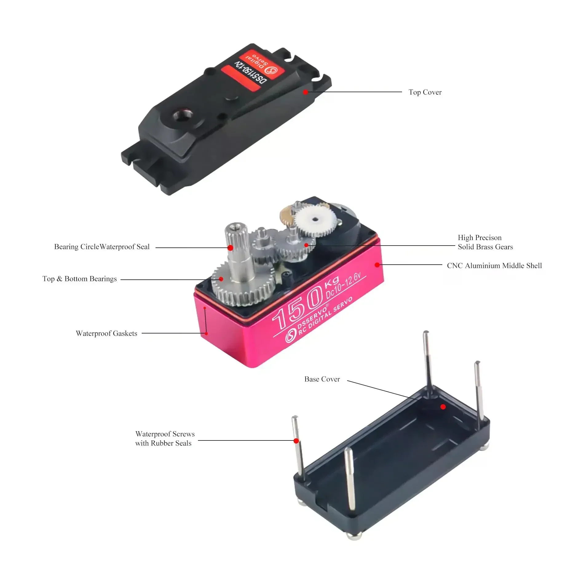 Servo Digital de Metal Dsservo - Drone Rc Leading avaliação e preço