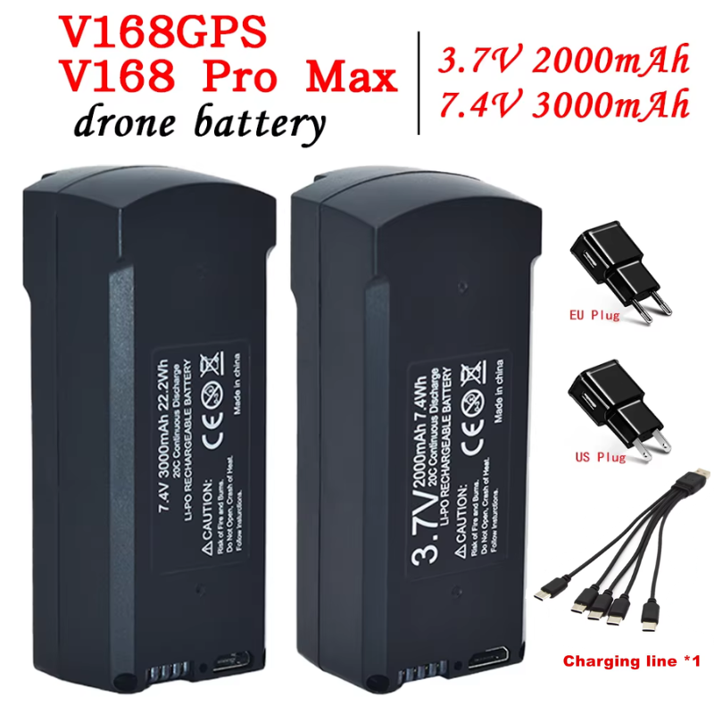 Bateria GPS V198 7.4V 3000mAh  - Drone Rc Leading avaliação e preço